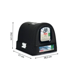 Beeztees Curver Kattenbak Antraciet -Huisdierproducten Winkel curver kattenbak antraciet 2