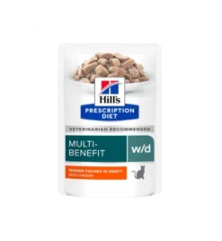 Hill's PD W/D Multi-Benefit Maaltijdzakjes Met Kip - 12 X 85 Gram
