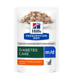 Hill's Prescription Diet M/D Diabetes Care Maaltijdzakjes Met Kip - 12 X 85 Gram