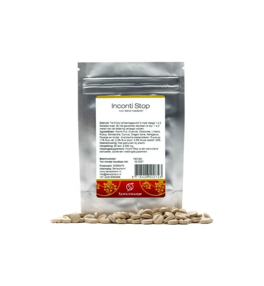 Sensipharm Inconti Stop 250 Mg (Kleine Huisdieren) - 90 Tabletten 3 Sensipharm Inconti Stop 250 Mg (Kleine Huisdieren) - 90 Tabletten - Afbeelding 3