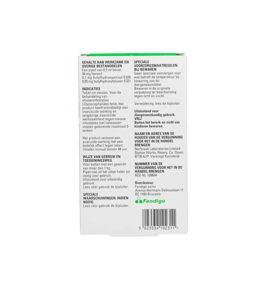 Pestigon 50 Mg Spot-On Kat - 4 Pipetten 3 Pestigon 50 Mg Spot-On Kat - 4 Pipetten - Afbeelding 3